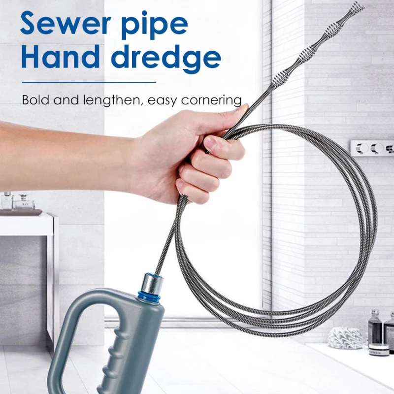 10M 5M 3M Draining Unblocker Flexible Rod Auger Snake Rod Kitchen Toilet Sewer Blocking Cleaner Pipe Clogging Sanitary Tool
10M 5M 3M Draining Unblocker Flexible Rod Auger Snake Rod Kitchen Toilet Sewer Blocking Cleaner Pipe Clogging Sanitary Tool