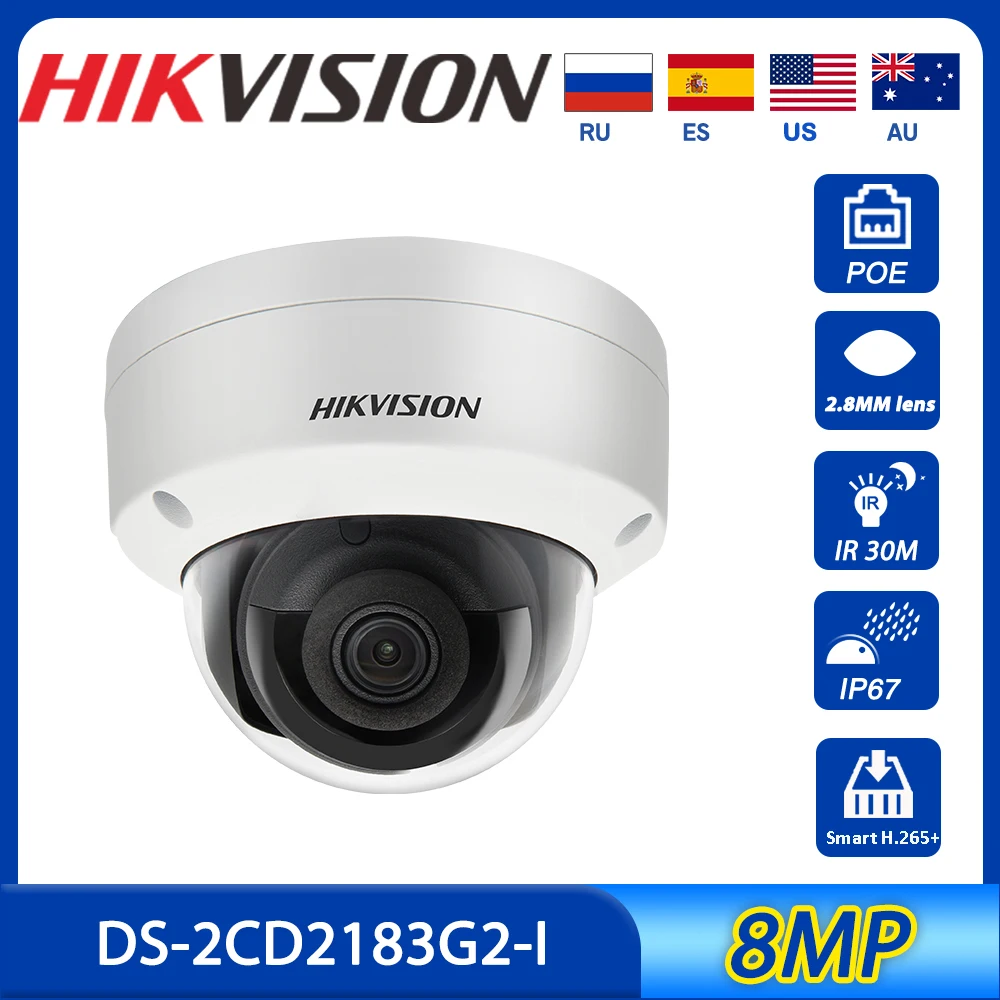 Новая Оригинальная сетевая IP-камера видеонаблюдения Hikvision 8 МП 4K, стандартная IP-камера видеонаблюдения Vandal WDR с фиксированным куполом
Новая Оригинальная сетевая IP-камера видеонаблюдения Hikvision 8 МП 4K, стандартная IP-камера видеонаблюдения Vandal WDR с фиксированным куполом