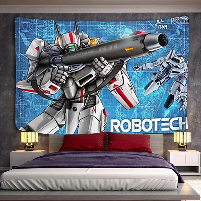 R-Robotech Headboards Tapestry on the Wall Art Home Decoration Accessories Kawaii Room Decor Aesthetic Tapestries Bedroom Custom
R-Robotech Headboards Tapestry on the Wall Art Home Decoration Accessories Kawaii Room Decor Aesthetic Tapestries Bedroom Custom