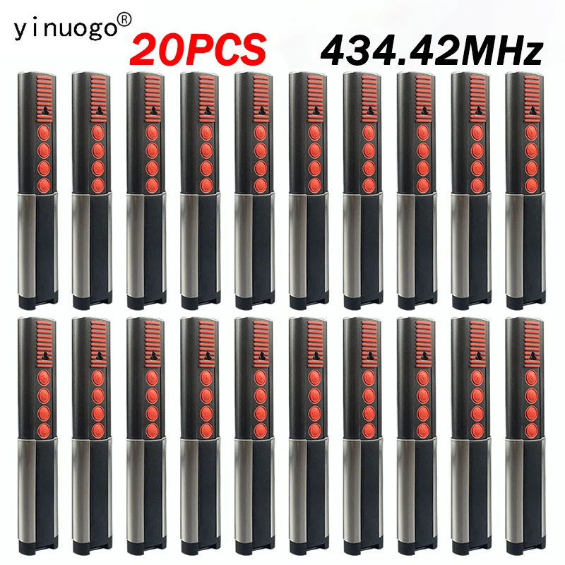 

20PCS SOMMER Garage Remote Control 4013 TX03-434-4-XP 4022 TX02-434-2 4014 TX03-434-2 434.42MHz Rolling Code 4 Buttons Command
