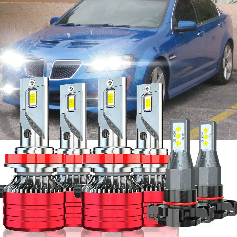 Car Accessories For Pontiac G8 2008 2009 6X 6000K Car LED High Low Beam Headlight Fog Light Bulbs
Car Accessories For Pontiac G8 2008 2009 6X 6000K Car LED High Low Beam Headlight Fog Light Bulbs