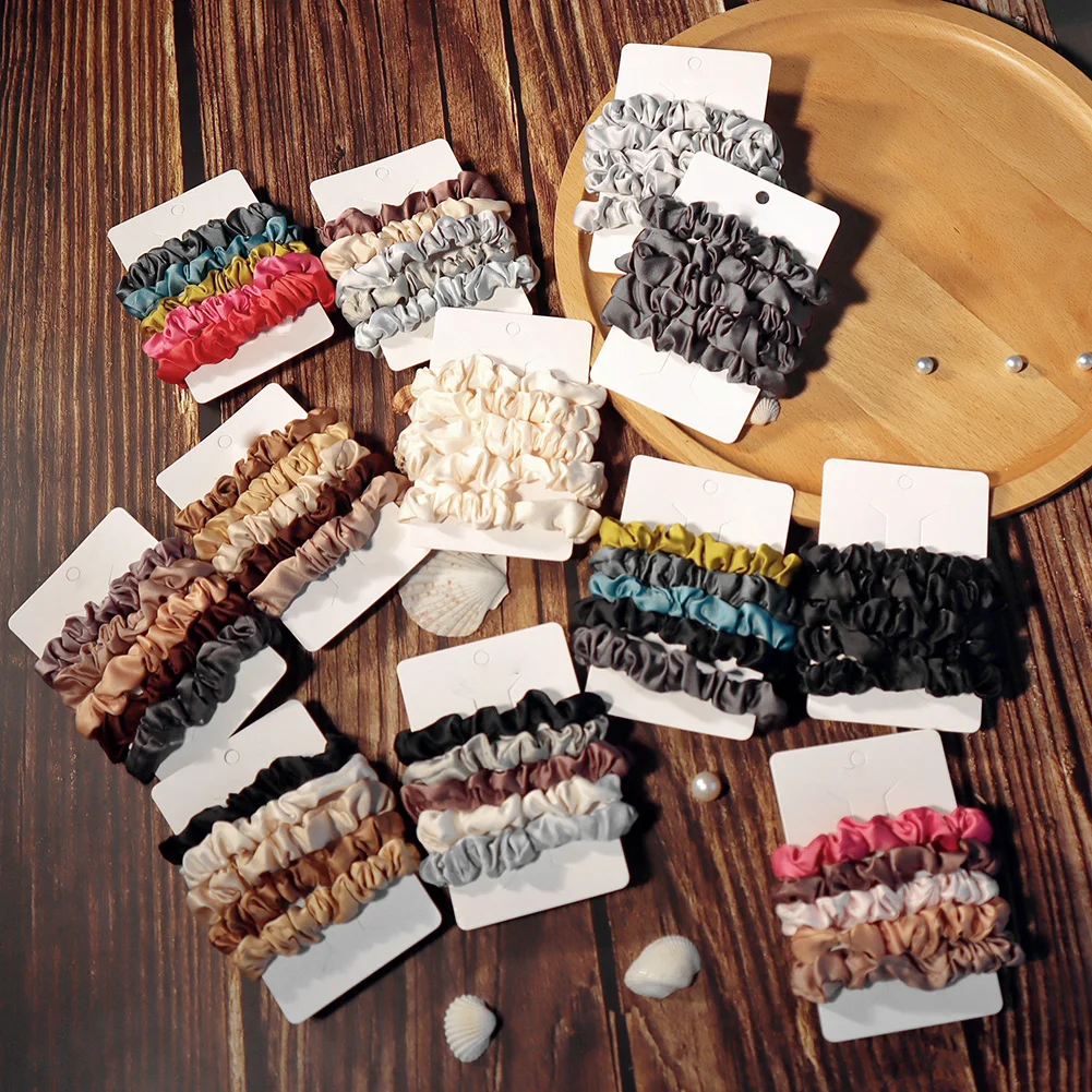 Hair Accessories Elastic Rubber Band Hairband 5Pcs/Set Satin Scrunchie Set Hair Rope Basic Hair Band Ponytail Holder Headdress
Hair Accessories Elastic Rubber Band Hairband 5Pcs/Set Satin Scrunchie Set Hair Rope Basic Hair Band Ponytail Holder Headdress