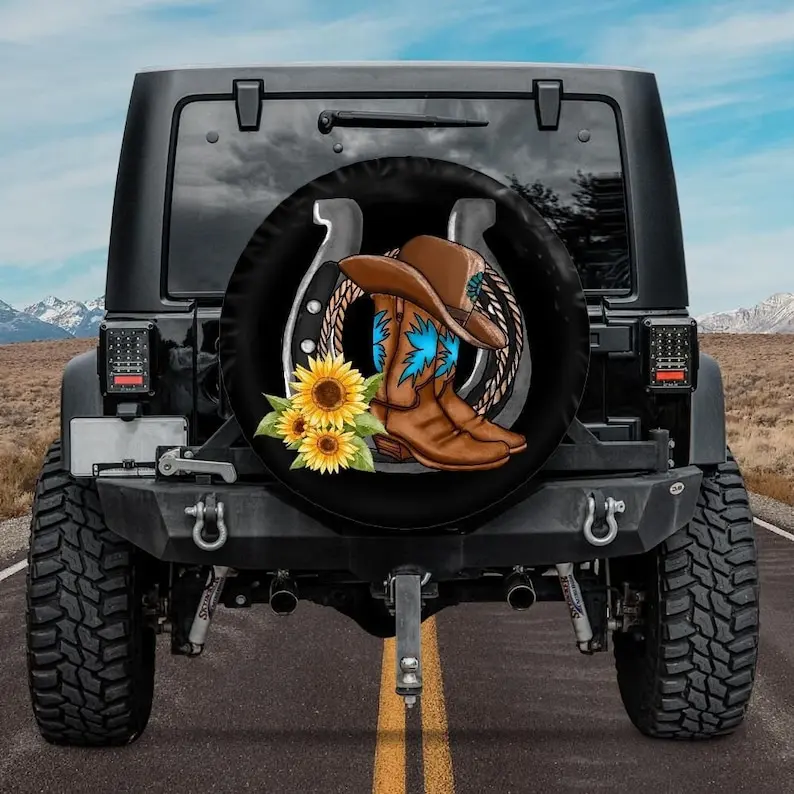 Horseshoe Spare Tire Cover, Cowgirl Spare Tire Cover, Cowboy Boots Spare Tire Cover, Western Spare Tire Cover, Spare wheel cover
Horseshoe Spare Tire Cover, Cowgirl Spare Tire Cover, Cowboy Boots Spare Tire Cover, Western Spare Tire Cover, Spare wheel cover
