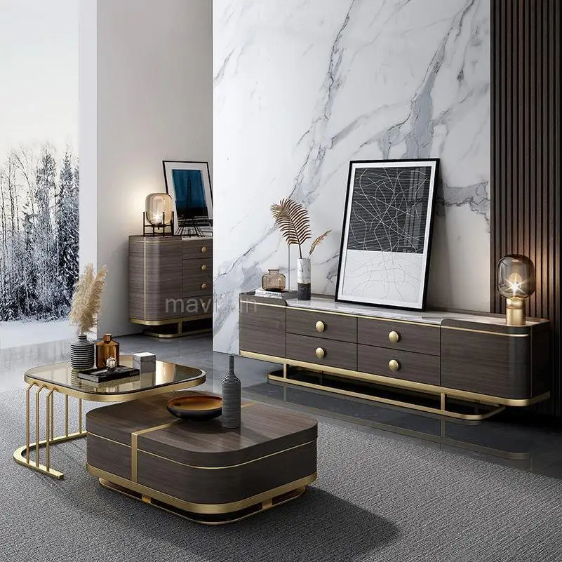 Luxury Nordic Coffee Table Tv Cabinet Combination Modern Living Room Simple Multifunctional Stolik Kawowy Outdoor Furniture FGM
Luxury Nordic Coffee Table Tv Cabinet Combination Modern Living Room Simple Multifunctional Stolik Kawowy Outdoor Furniture FGM