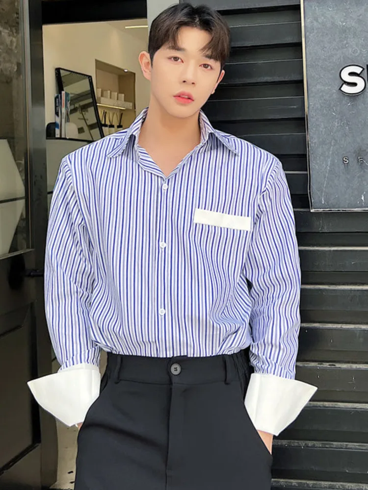 SYUHGFA 2022 Spring Autumn Turn Down Collar Long Sleeve Vintage Stripe Shirt For Men Loose Casual Shirt Tops Men Clothing
SYUHGFA 2022 Spring Autumn Turn Down Collar Long Sleeve Vintage Stripe Shirt For Men Loose Casual Shirt Tops Men Clothing