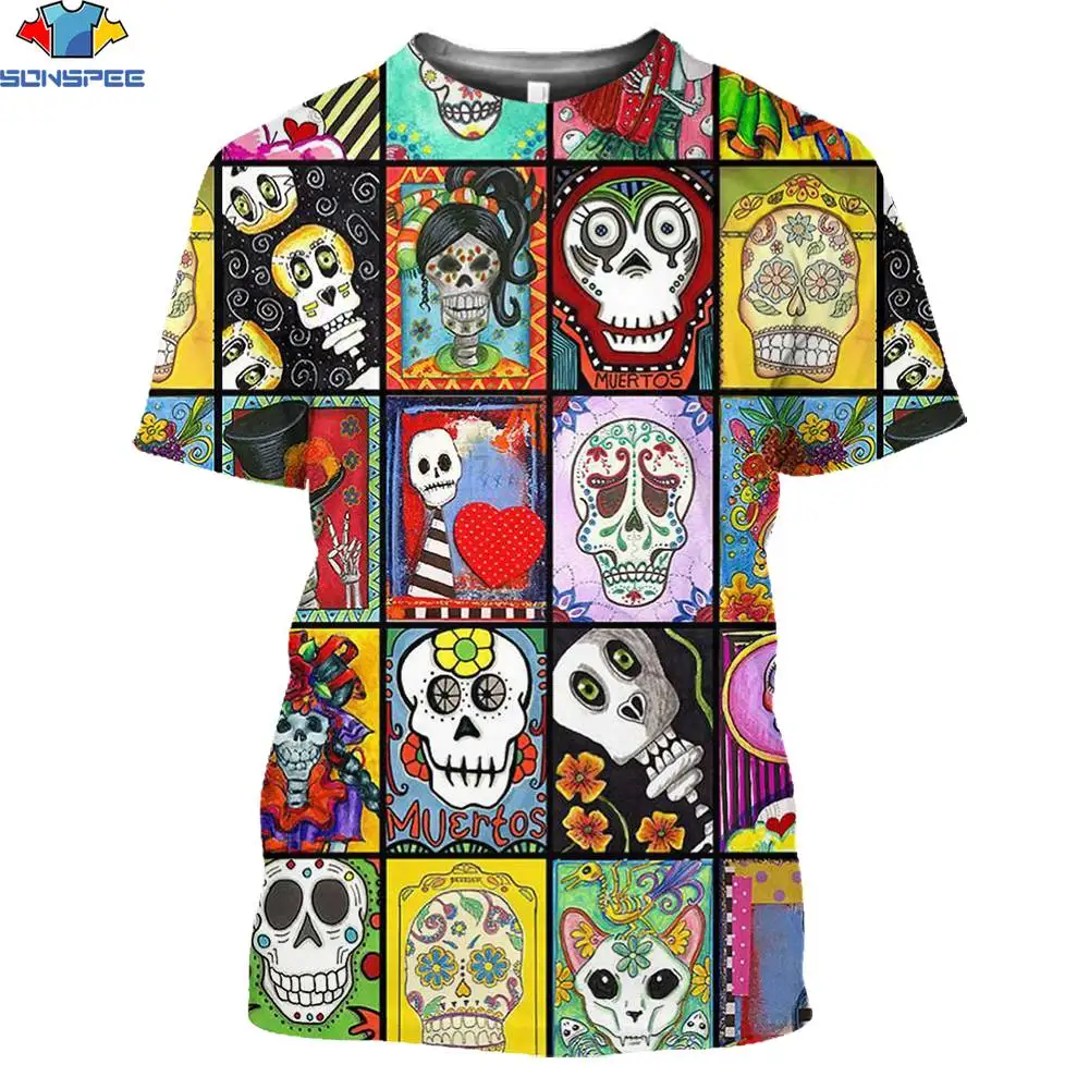 SONSPEE 3d Print Women Men Clothing Tshirt Funny Fashion Skeleton Horror Harajuku Polyester Sport Casual T-shirts O-neck Men Tee
SONSPEE 3d Print Women Men Clothing Tshirt Funny Fashion Skeleton Horror Harajuku Polyester Sport Casual T-shirts O-neck Men Tee