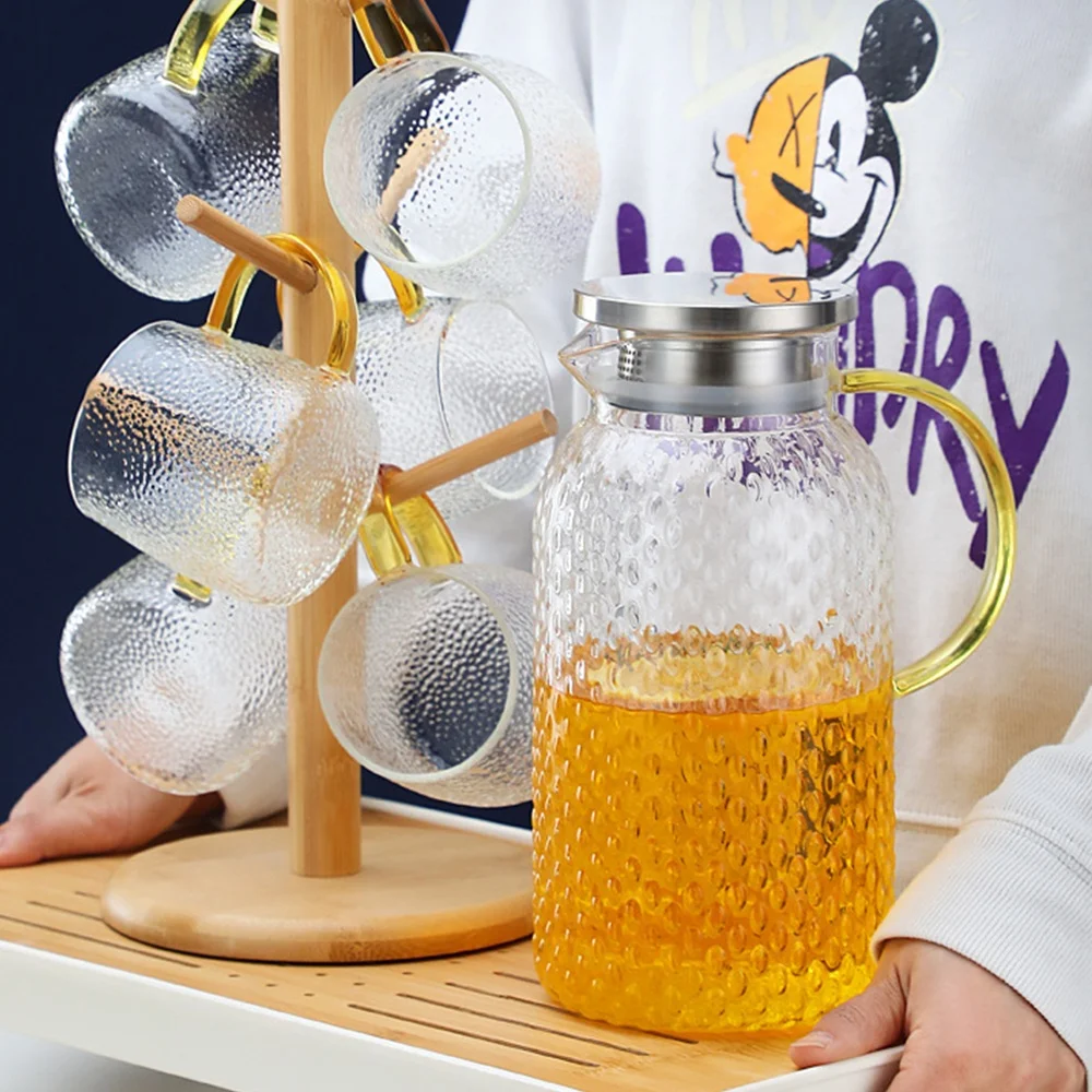 High Temperature Resistant Glass Round Jug Drinks Tea Coffee Kettle Large Capacity Juice Cold Water Pot
High Temperature Resistant Glass Round Jug Drinks Tea Coffee Kettle Large Capacity Juice Cold Water Pot