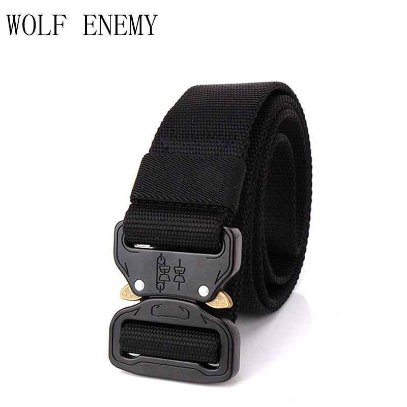 

SWAT Military Equipment Knock Off Army Belt Men's Heavy Duty US Soldier Combat Tactical Belts Sturdy Nylon Waistband 4.5cm