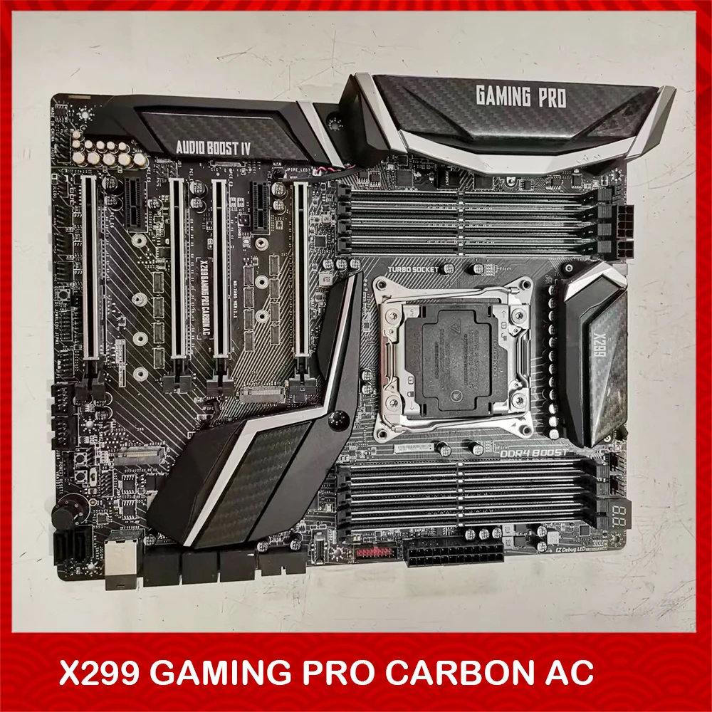 Original Desktop Motherboard For Msi X299 GAMING PRO CARBON AC LGA2066 DDR4 ATX Fully Tested
Original Desktop Motherboard For Msi X299 GAMING PRO CARBON AC LGA2066 DDR4 ATX Fully Tested