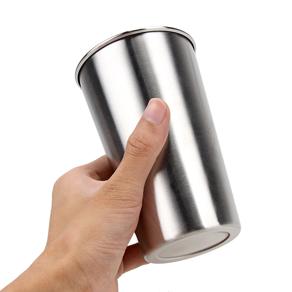 500ML Stainless Steel Mugs Metal Travel Tumbler Pint Glasses Cups Outdoor Camping Drinking Coffee Tea Beer Promotion |