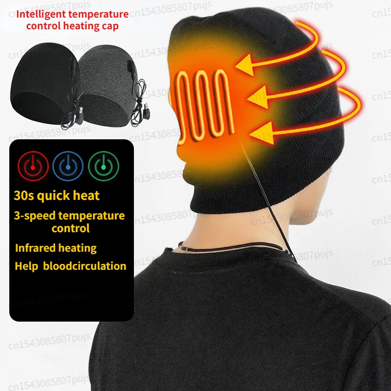 Winter Electric Heated Hats Men Women USB Heating Caps Outdoor Sport Heat Hat Cycling Hiking Windproof Ski Cap Warm Cap
Winter Electric Heated Hats Men Women USB Heating Caps Outdoor Sport Heat Hat Cycling Hiking Windproof Ski Cap Warm Cap