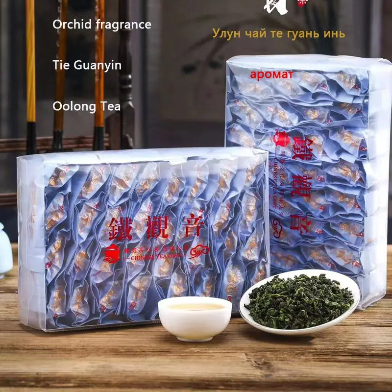 

Mcgretea 2021 32 small bags New Hot Selling 250g Tie Guan Yin Fragrance Oolong Tea Wulong Cha China Tea Top Grade Chinese Oolong