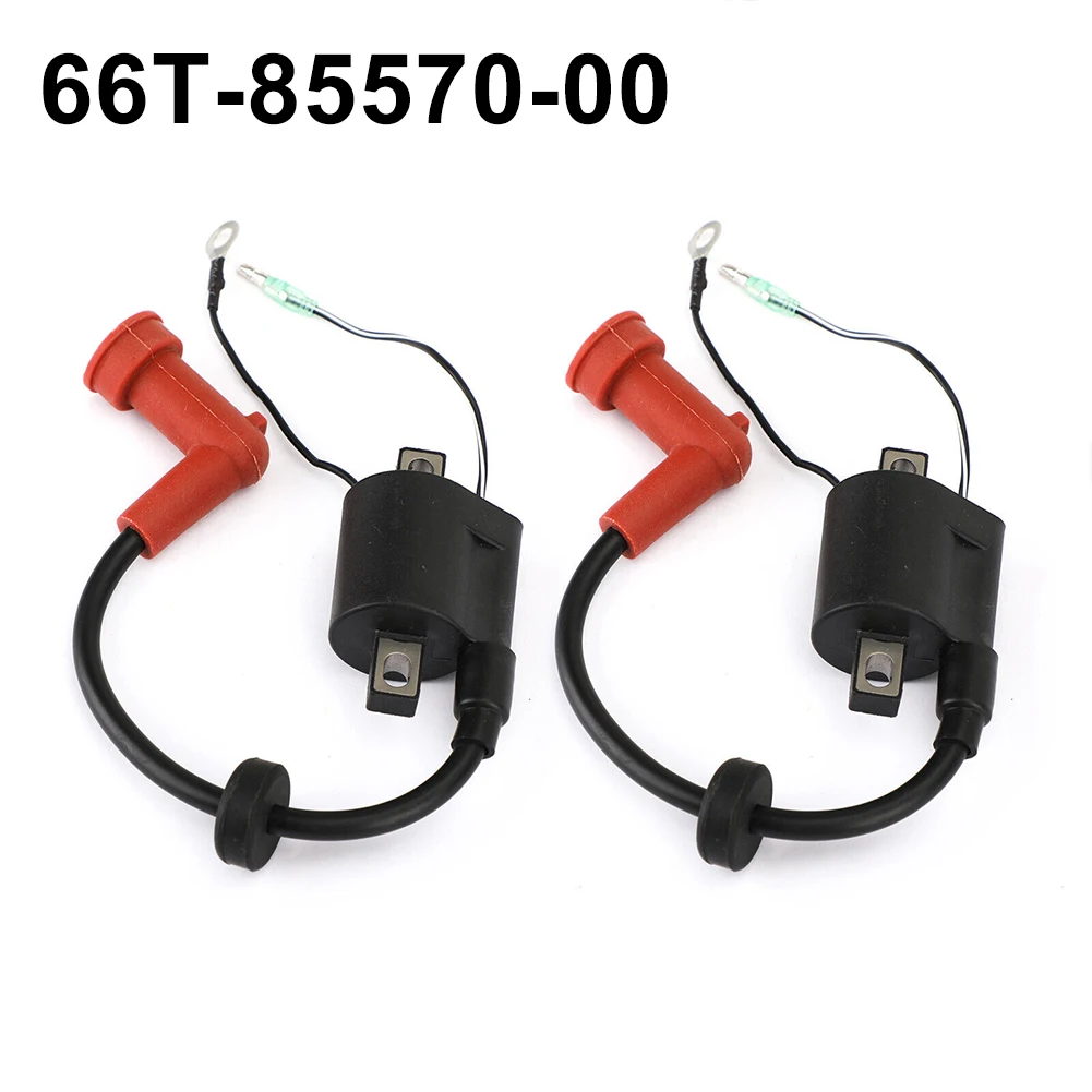 Ignition Coil Outboard Engine 2pcs 66T-85570-00 E Black Car Accessories For 40hp 40X E40X MHL Easy Installation
Ignition Coil Outboard Engine 2pcs 66T-85570-00 E Black Car Accessories For 40hp 40X E40X MHL Easy Installation