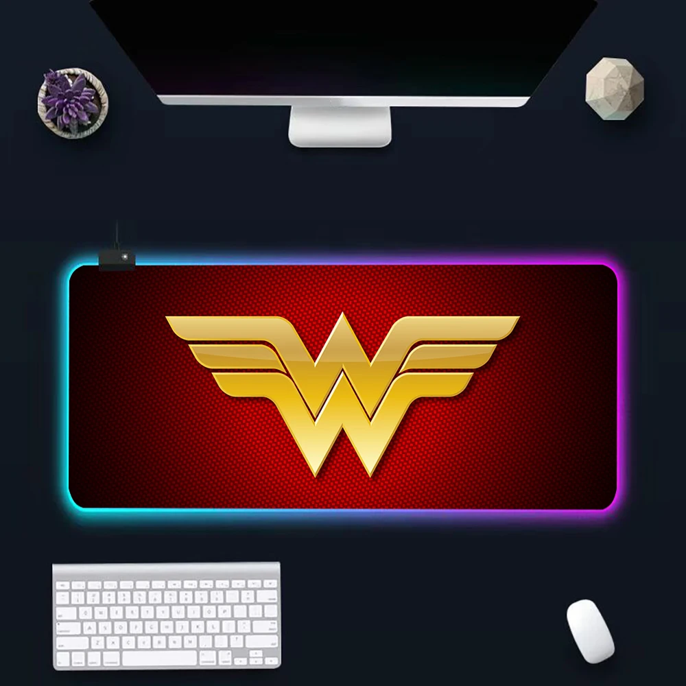 Wonder Woman Superhero RGB Pc Gamer Keyboard Mouse Pad Mousepad LED Glowing Mouse Mats Rubber Gaming Computer Mausepad
Wonder Woman Superhero RGB Pc Gamer Keyboard Mouse Pad Mousepad LED Glowing Mouse Mats Rubber Gaming Computer Mausepad