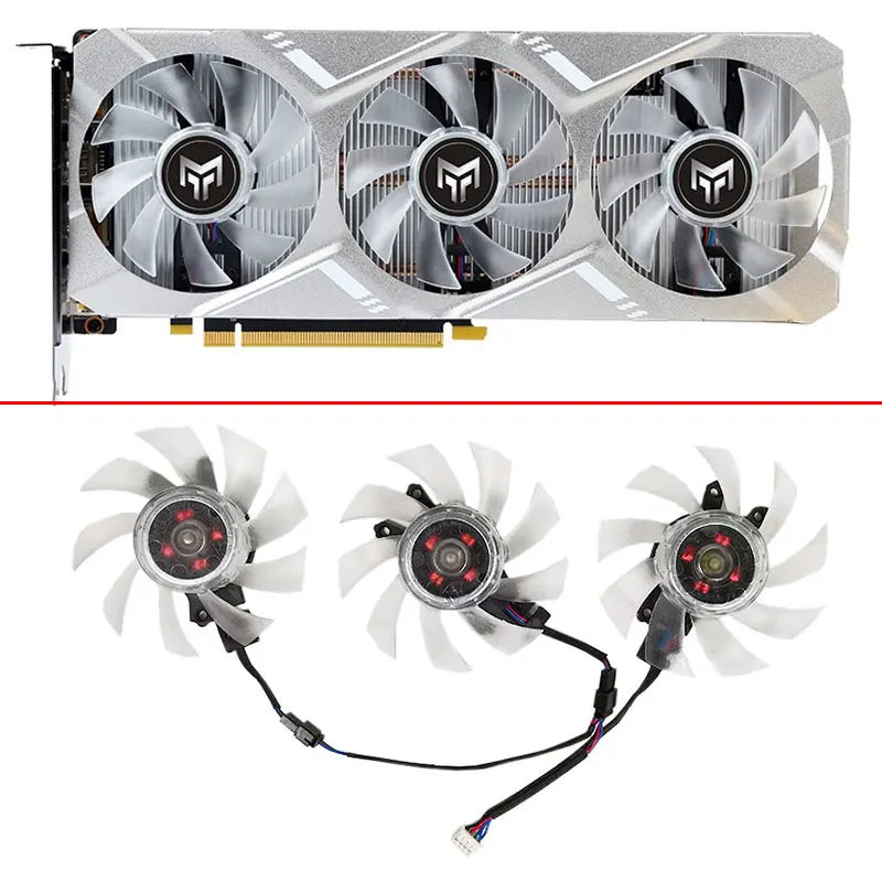 New 75mm 4 Pin GTX 1660 SUPER GPU Cooling Fan For Replacement GALAXY GeForce GTX 1660 SUPER Metal Master OC Graphics Fan
New 75mm 4 Pin GTX 1660 SUPER GPU Cooling Fan For Replacement GALAXY GeForce GTX 1660 SUPER Metal Master OC Graphics Fan
