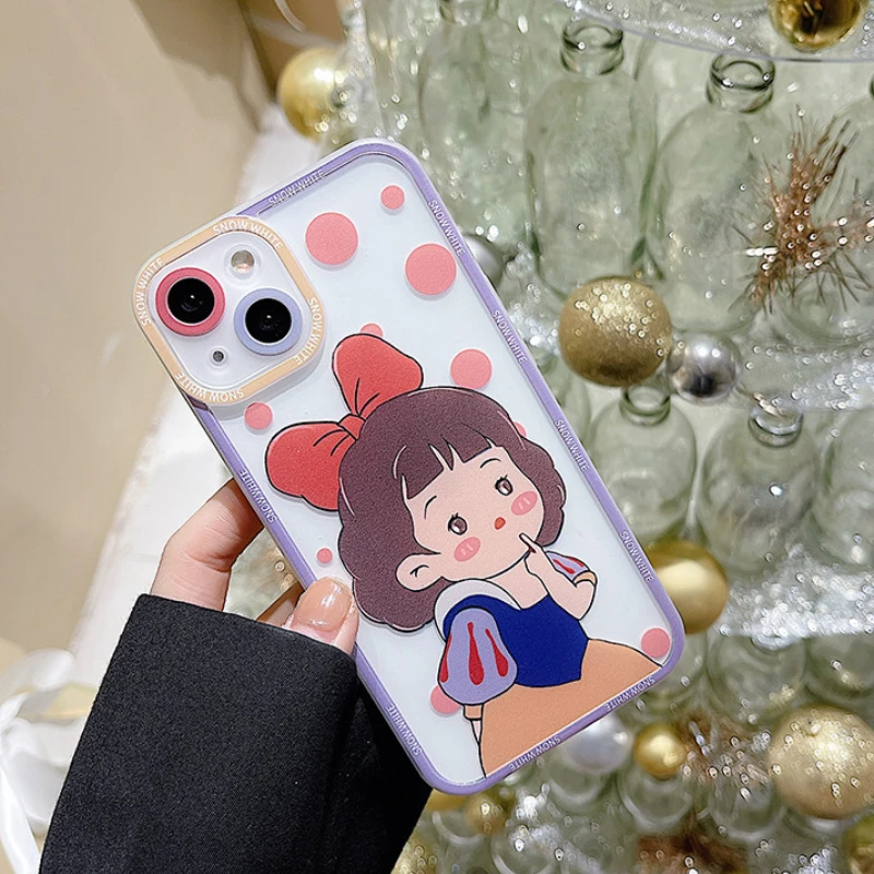 Cute Cartoon Princess Girl Clear Phone Case For iPhone 13 11 12 Pro X XR XS Max 13MINI 7 8 Plus Shockproof Polka Dots Soft Cover
Cute Cartoon Princess Girl Clear Phone Case For iPhone 13 11 12 Pro X XR XS Max 13MINI 7 8 Plus Shockproof Polka Dots Soft Cover