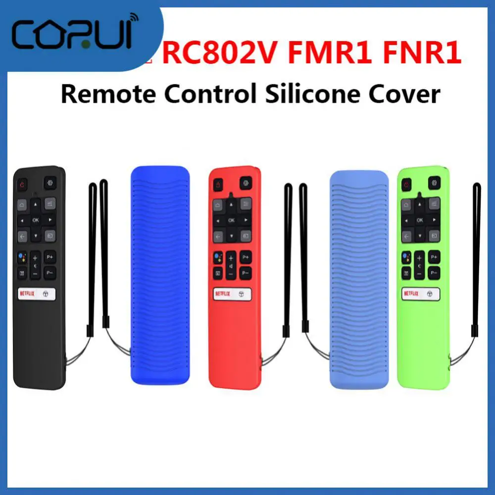 Silicone Remote Control Cover Voice Tv Smart Accessories Protective Case Rc802v Fmr1 Fnr1 Dustproof For Tcl Rc802v Cover 
Silicone Remote Control Cover Voice Tv Smart Accessories Protective Case Rc802v Fmr1 Fnr1 Dustproof For Tcl Rc802v Cover