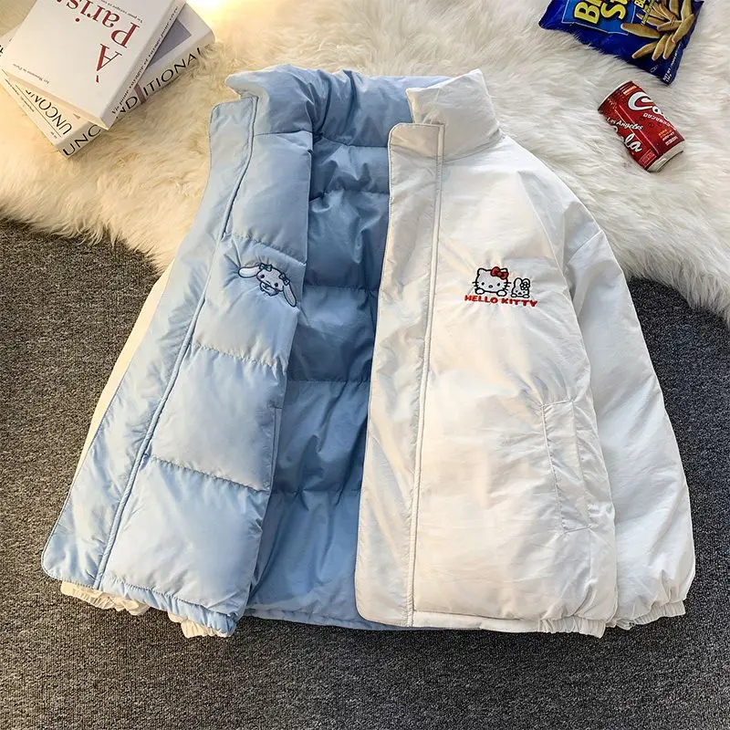 Anime Cinnamoroll Hello Kitty Double-Sided Cotton-Padded Jacket Kawaii Cartoon Quilted Jacket Women Thick Parkas Plush Coat Girl
Anime Cinnamoroll Hello Kitty Double-Sided Cotton-Padded Jacket Kawaii Cartoon Quilted Jacket Women Thick Parkas Plush Coat Girl