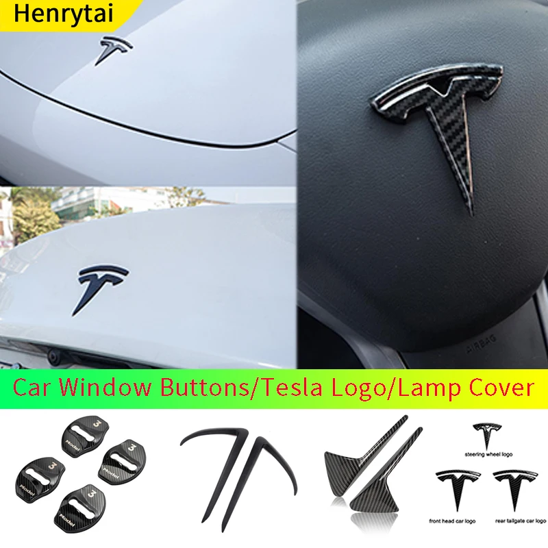 New Tesla Logo Carbon Fiber Car Front + Rear Logo Stickers For Model 3 Accessories Car Bright Carbon Styling Decoration Sticker
New Tesla Logo Carbon Fiber Car Front + Rear Logo Stickers For Model 3 Accessories Car Bright Carbon Styling Decoration Sticker