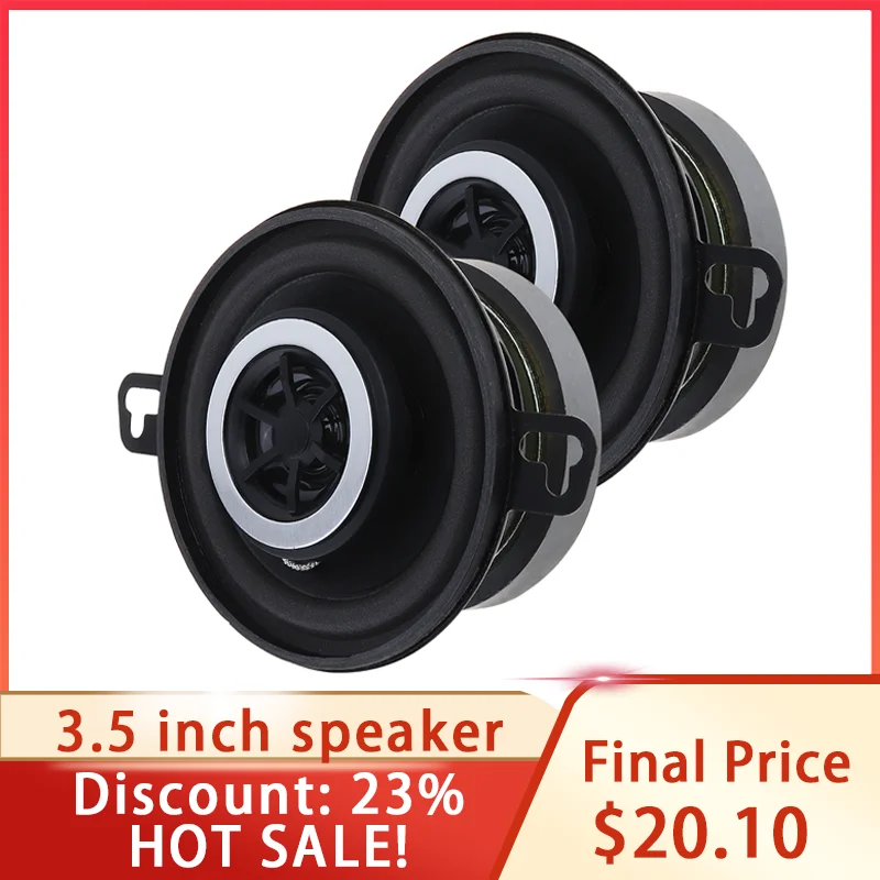 Автомобильный коаксиальный динамик, 3,5 дюйма, 12 В, 200 Вт, 2 шт. 
Автомобильный коаксиальный динамик, 3,5 дюйма, 12 В, 200 Вт, 2 шт.