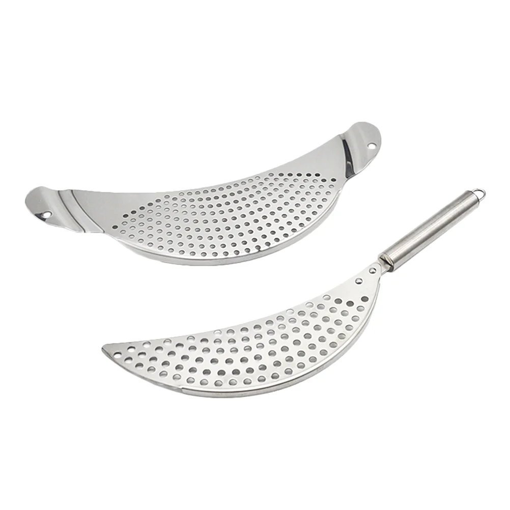 Stainless Steel Moon Pot Strainer Colander 2pcs Pan Pot Strainer with Handle Handheld Drainer for Noodles Pasta Fruit Veggies
Stainless Steel Moon Pot Strainer Colander 2pcs Pan Pot Strainer with Handle Handheld Drainer for Noodles Pasta Fruit Veggies