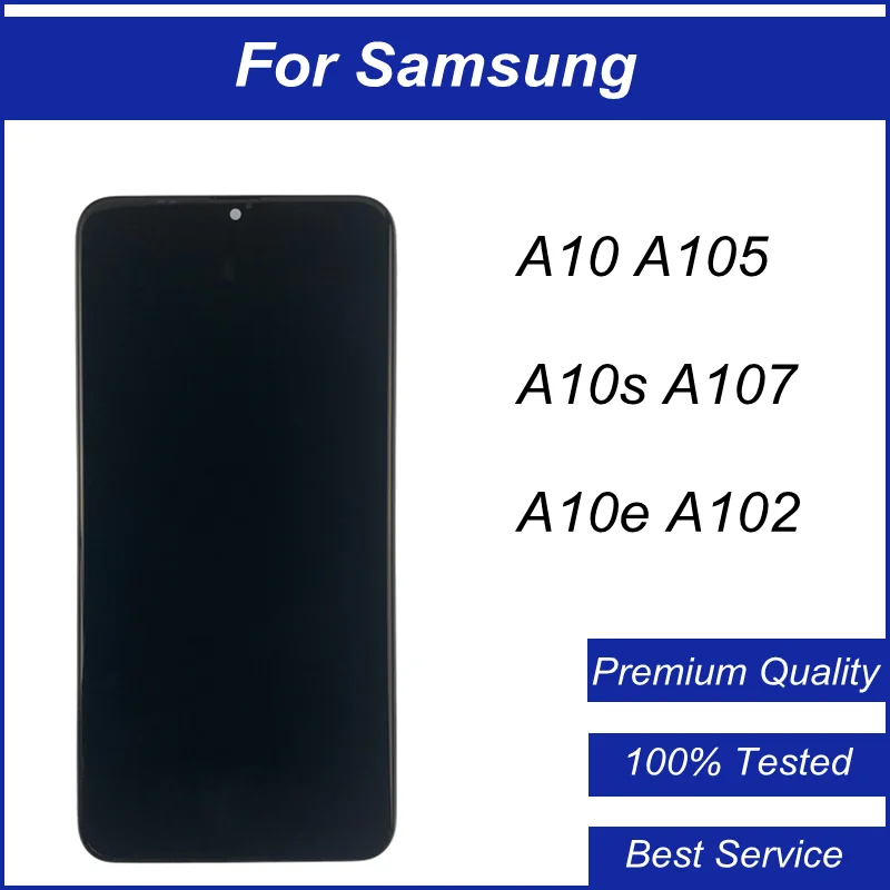 ЖК-экран для Samsung Galaxy A10 A10s A10e, ЖК-дисплей с сенсорным цифровым преобразователем в сборе с заменой рамки
ЖК-экран для Samsung Galaxy A10 A10s A10e, ЖК-дисплей с сенсорным цифровым преобразователем в сборе с заменой рамки