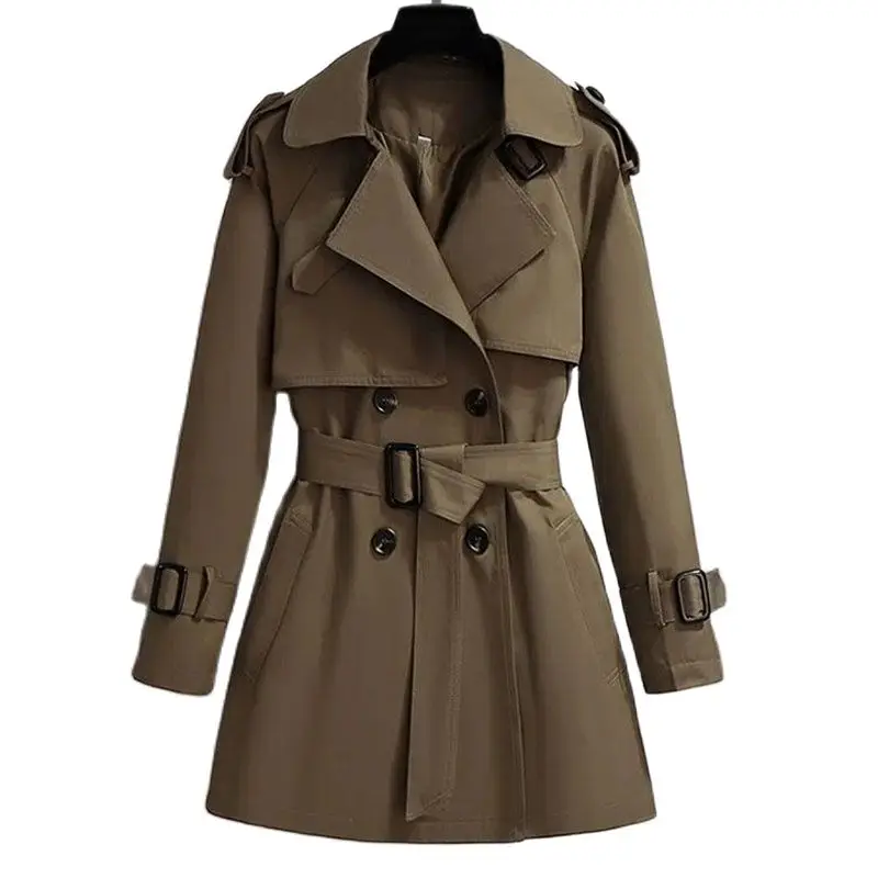 Chic Turn-down Collar Belt Trench Coats for Women 2023 Autumn Double Breasted Jacket Woman Korean Windbreaker Female Outerwear
Chic Turn-down Collar Belt Trench Coats for Women 2023 Autumn Double Breasted Jacket Woman Korean Windbreaker Female Outerwear