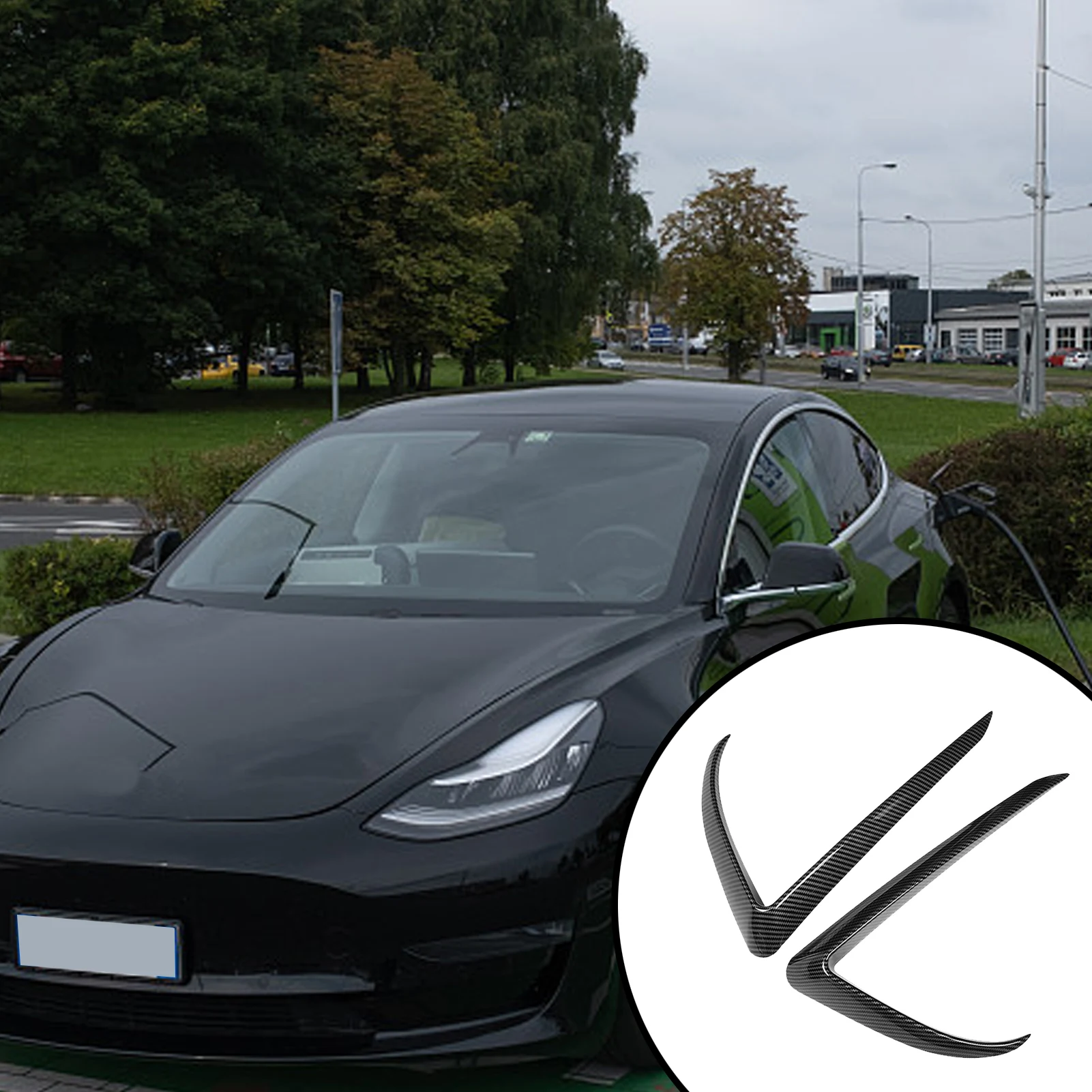 2PCS/1 Pair Model 3 Fog Light Frame Front Fog Light Cover Car External Accessories For Model 3 2017-2021 Modified Shell Sleeve
2PCS/1 Pair Model 3 Fog Light Frame Front Fog Light Cover Car External Accessories For Model 3 2017-2021 Modified Shell Sleeve