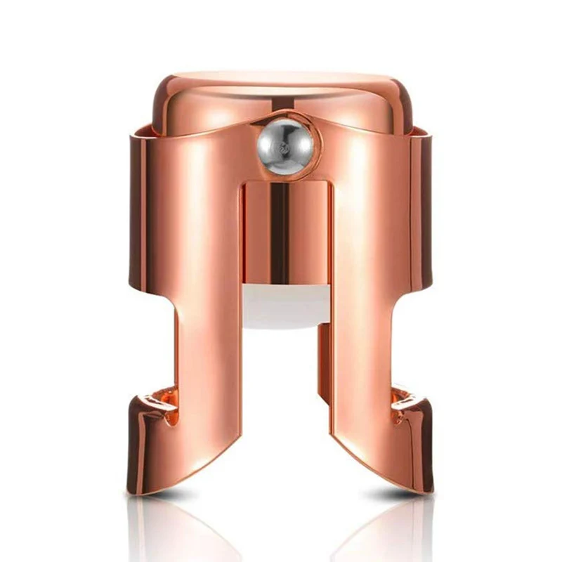 Champagne Bottle Stopper Rose Gold Stainless Steel Champagne Sealer Plug Super Powerful Vacuum Seal Reusable Wine Saver
Champagne Bottle Stopper Rose Gold Stainless Steel Champagne Sealer Plug Super Powerful Vacuum Seal Reusable Wine Saver