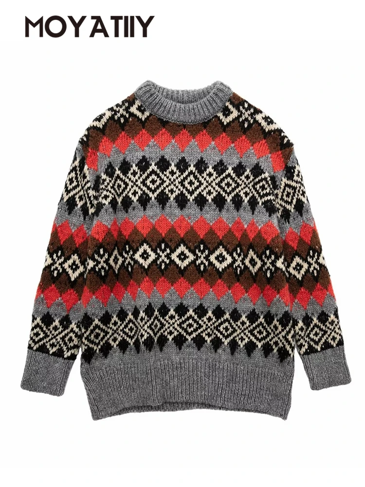 MOYATIIY Women Winter Thick Sweater Fashion Geometry Knitted Sweaters Jumper Long Sleeve Female Oversized Pullovers
MOYATIIY Women Winter Thick Sweater Fashion Geometry Knitted Sweaters Jumper Long Sleeve Female Oversized Pullovers