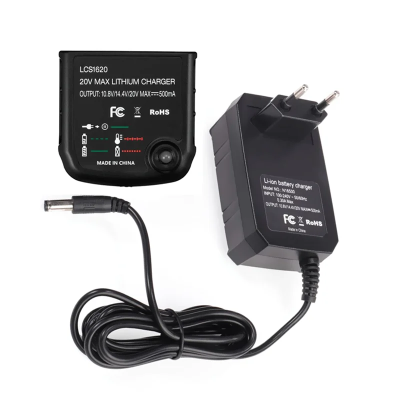 Li Battery Charger for Black-Decker 10.8V 14.4V 20V LBXR20 LB20 LBX20 LBX4020 Electric Drill Screwdriver Tool,EU Plug
Li Battery Charger for Black-Decker 10.8V 14.4V 20V LBXR20 LB20 LBX20 LBX4020 Electric Drill Screwdriver Tool,EU Plug