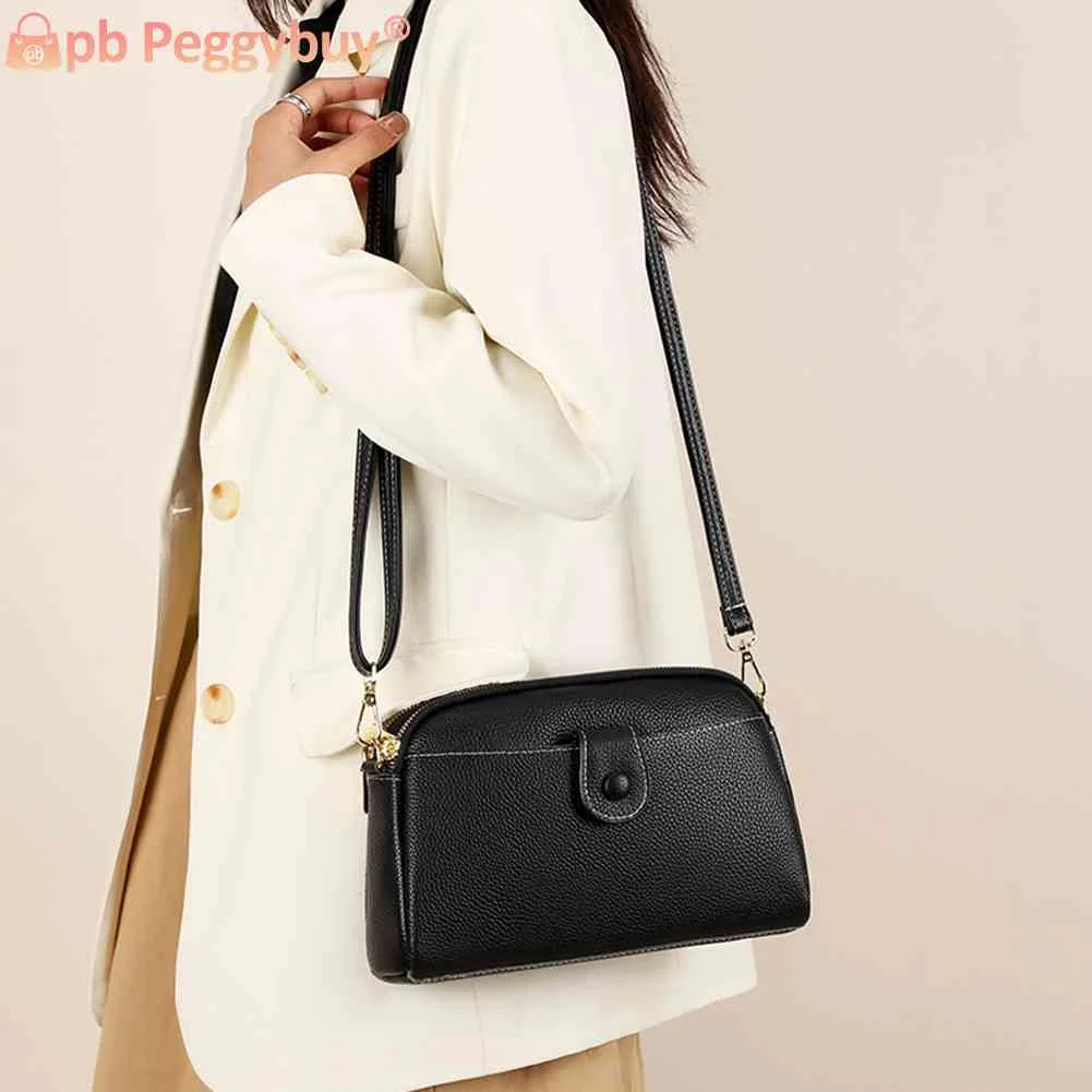 Women Messenger Bag Multi Pocket Cowhide Leather Shoulder Camera Bag Solid Color Dual Purpose for Travel Shopper Female Handbag
Women Messenger Bag Multi Pocket Cowhide Leather Shoulder Camera Bag Solid Color Dual Purpose for Travel Shopper Female Handbag