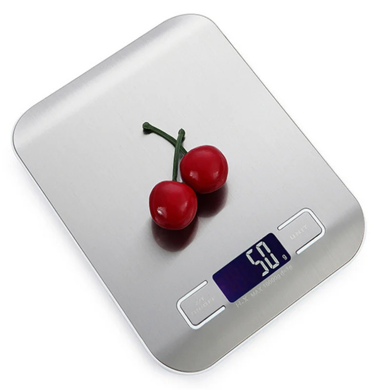 10/5Kg Kitchen Digital Scales Stainless Steel Weighing for Food Diet Postal Balance Measuring LCD Precision Electronic Scales
10/5Kg Kitchen Digital Scales Stainless Steel Weighing for Food Diet Postal Balance Measuring LCD Precision Electronic Scales