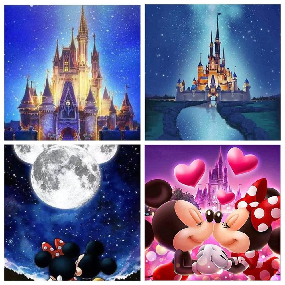 Disney 5D DIY diamond painting cross stitch set Mickey Mouse Castle manual inlay children's gifts home wall art decoration
Disney 5D DIY diamond painting cross stitch set Mickey Mouse Castle manual inlay children's gifts home wall art decoration