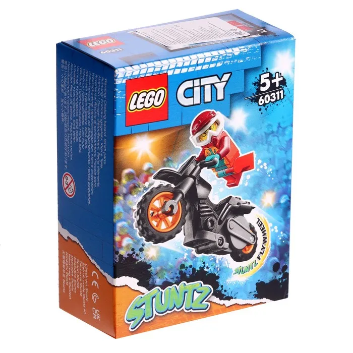 Конструктор "Огненный трюковый мотоцикл" 60311 Lego |
