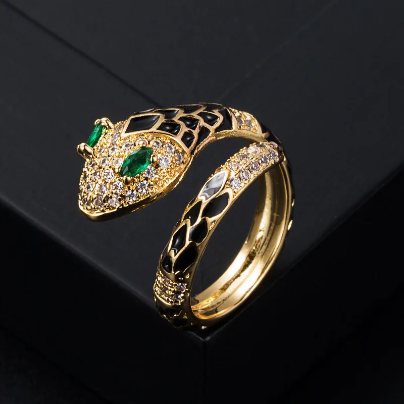 2023 New Europe And America INS Red Dripping Oil Snake Ring Copper Micro Inset Zircon Gold Personality Ring Female
2023 New Europe And America INS Red Dripping Oil Snake Ring Copper Micro Inset Zircon Gold Personality Ring Female