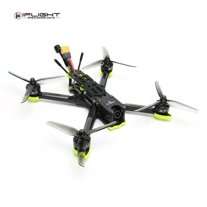 iFlight Nazgul5 V2 Analog 5 Inch 6S Professional Freestyle FPV Racing Drone BNF/PNP Version ESC 2207 1800KV Motor With Camera
iFlight Nazgul5 V2 Analog 5 Inch 6S Professional Freestyle FPV Racing Drone BNF/PNP Version ESC 2207 1800KV Motor With Camera