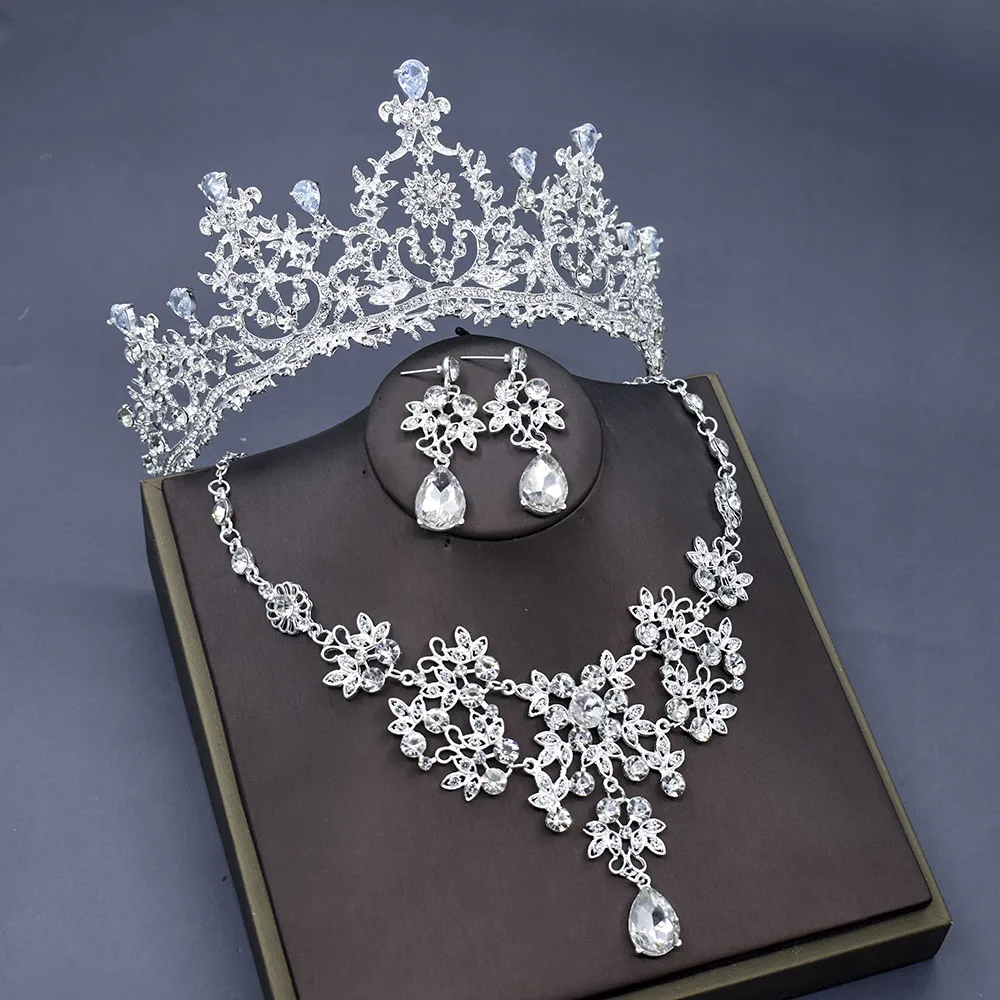 A123 Silver Plated Crystal Bridal African Beads Jewelry Set Rhinestone Crown Tiaras Necklace Earring Wedding Hair Accessory
A123 Silver Plated Crystal Bridal African Beads Jewelry Set Rhinestone Crown Tiaras Necklace Earring Wedding Hair Accessory