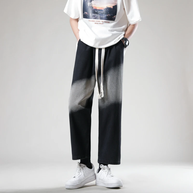 Plus Size Men Baggy Jeans 44 46 2023 New Pattern Korean Casual Straight Wide Leg Men Pants Streetwear Bleach Stone Wash Black
Plus Size Men Baggy Jeans 44 46 2023 New Pattern Korean Casual Straight Wide Leg Men Pants Streetwear Bleach Stone Wash Black