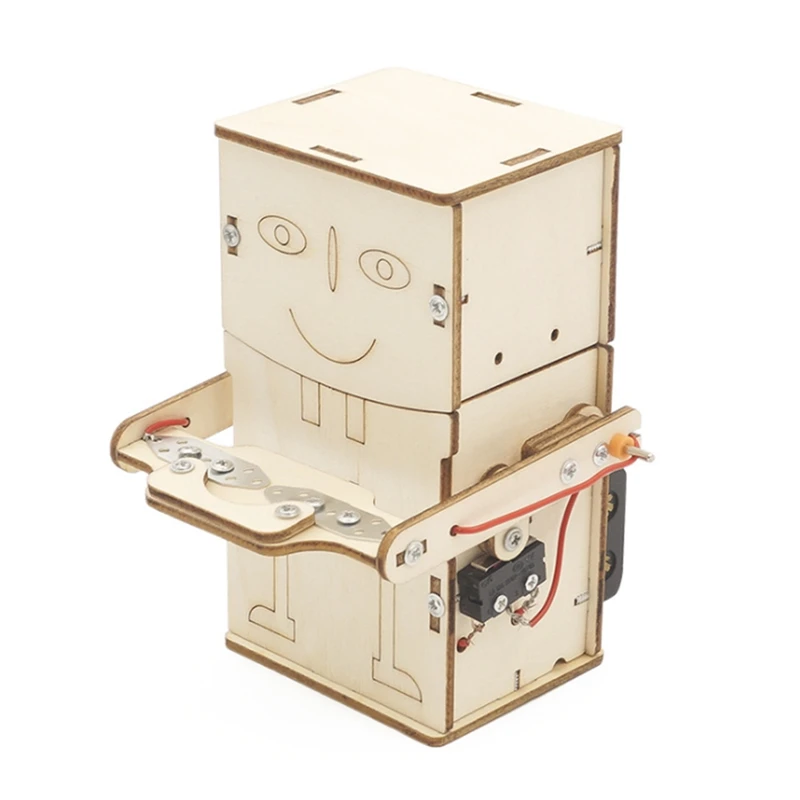 DIY Coin Swallowing Robot Box Science Experiment Wooden Kits Electronic Assemble Stem Model School Toys For Children
DIY Coin Swallowing Robot Box Science Experiment Wooden Kits Electronic Assemble Stem Model School Toys For Children
