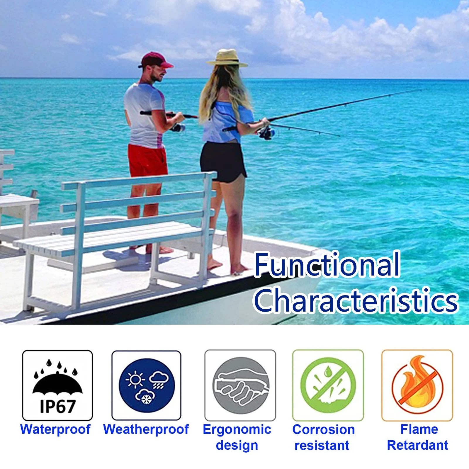 Waterproof Trolling Motor Plug & Receptacle Trolling Receptacle Plug Set 12/24/36V Replacement Water Sports Boat Accessories
Waterproof Trolling Motor Plug & Receptacle Trolling Receptacle Plug Set 12/24/36V Replacement Water Sports Boat Accessories