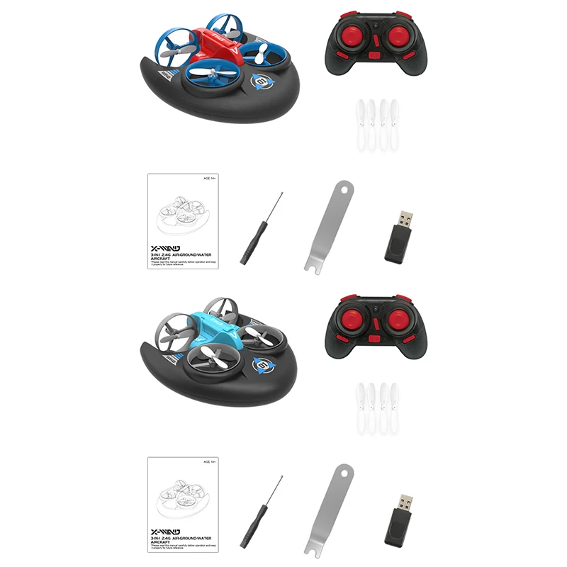H101 Remote Control Quadcopter Air Land And Sea Three-In-One Stunt Color Drone A257 Quadcopter Toy
H101 Remote Control Quadcopter Air Land And Sea Three-In-One Stunt Color Drone A257 Quadcopter Toy