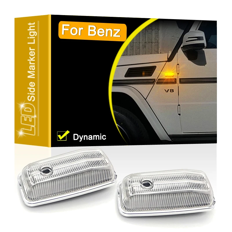 12V Clear Lens Dynamic LED Side Marker Lamp Assembly For Benz W461/W463 G500 G550 G55 G63 G65 1986-2002 Blinker Turn Signal
12V Clear Lens Dynamic LED Side Marker Lamp Assembly For Benz W461/W463 G500 G550 G55 G63 G65 1986-2002 Blinker Turn Signal