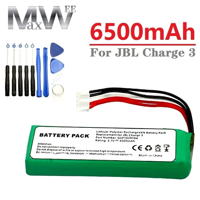 Для JBL Charge 3 Charge3 GSP1029102A 6500MaH аккумулятор, инструмент для разборки для JBL C3, сменная батарея
Для JBL Charge 3 Charge3 GSP1029102A 6500MaH аккумулятор, инструмент для разборки для JBL C3, сменная батарея