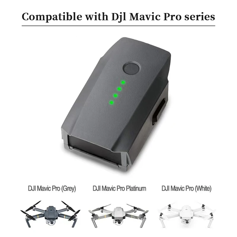 

100% Совершенно новый аккумулятор для DJI Mavic Pro, макс. 27 минут полета, 11,4 в, 9800 мАч для дрона Mavic Pro, интеллектуальные полетные батареи