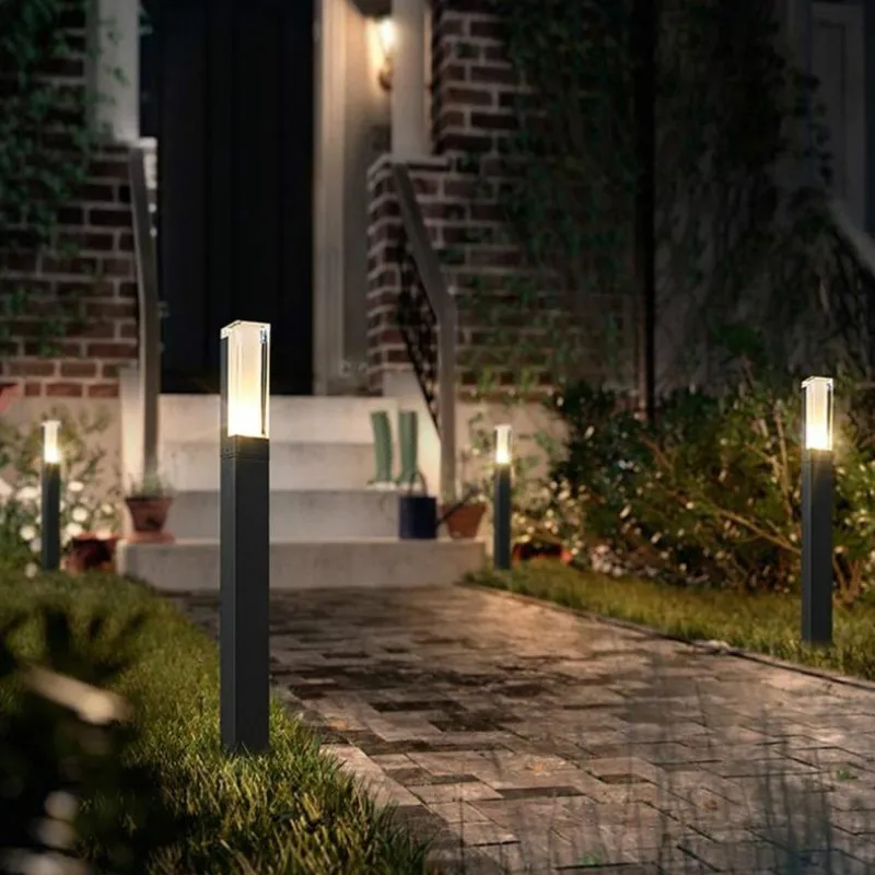 Водонепроницаемый светодиодный садовый светильник для газона простой