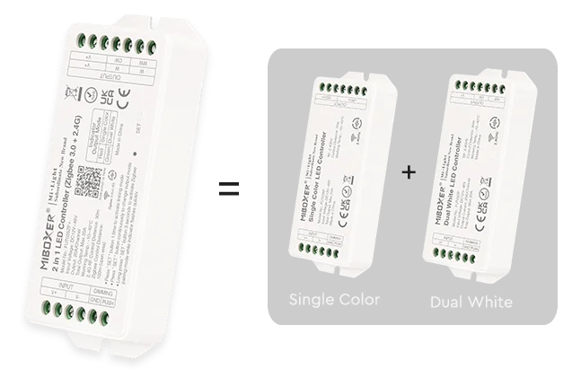 Контроллер Miboxer Zigbee для светодиодных лент, 2 в 1, 3,0 + 2,4 ГГц, 20 А, С регулировкой яркости и температуры цвета
Контроллер Miboxer Zigbee для светодиодных лент, 2 в 1, 3,0 + 2,4 ГГц, 20 А, С регулировкой яркости и температуры цвета
