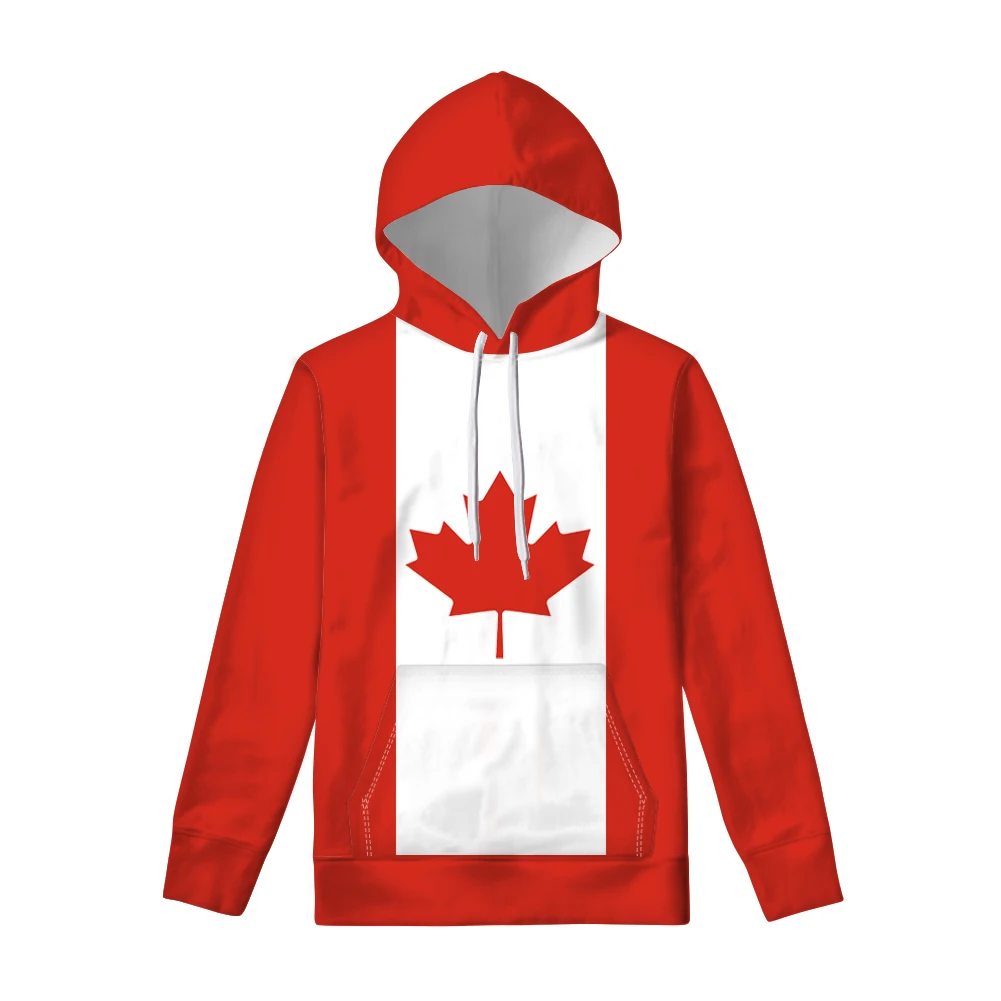 

Canada Zipper Hoodie Free 3d Custom Made Name Number Team Logo Ca Pullover Can French Nation Maple Leaf Flag Canadian Clothes