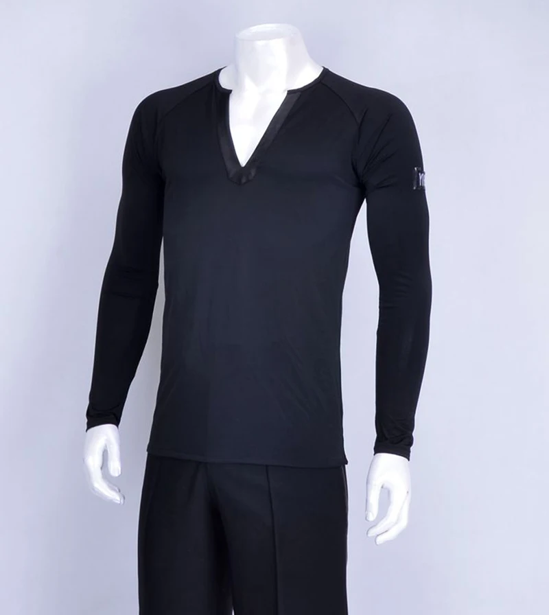 Men Long Sleeve Black V-neck Dance Clothes 2023 New Standard Gentleman Latin Ballroom Waltz Flamenco Dancing Shirt
Men Long Sleeve Black V-neck Dance Clothes 2023 New Standard Gentleman Latin Ballroom Waltz Flamenco Dancing Shirt