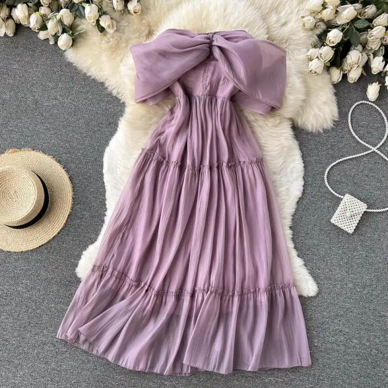 WEIHAOBANG 2022 Summer Women's New Dress Off Shoulder Chiffon Strapless High Waist Casual Medium Long Slim Dress
WEIHAOBANG 2022 Summer Women's New Dress Off Shoulder Chiffon Strapless High Waist Casual Medium Long Slim Dress